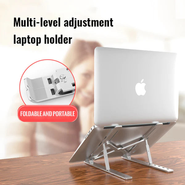 Portable Folding Lifting Cooling Aluminum Alloy Laptop Holder-N3